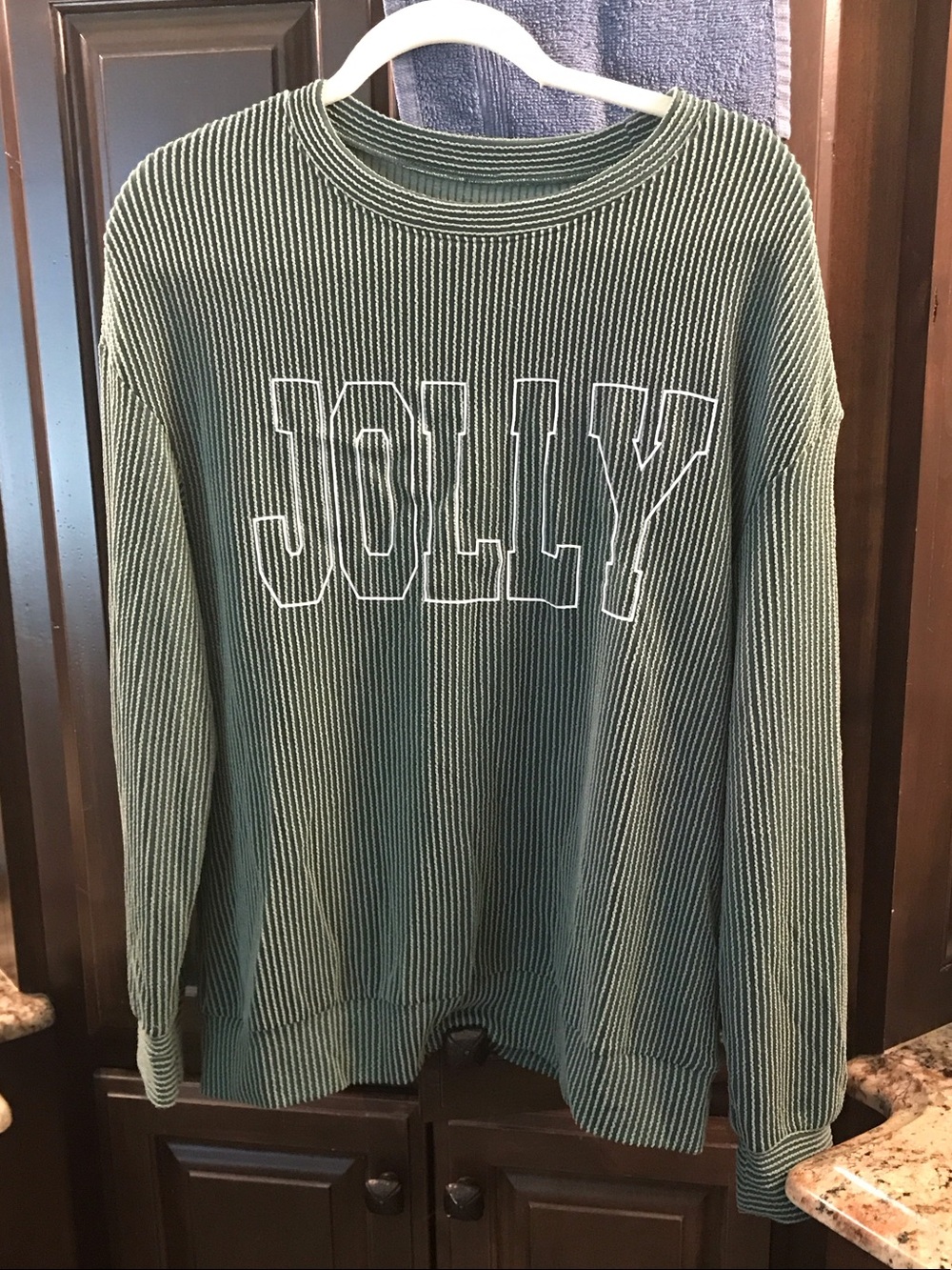 Jolly Ribbed Crewneck Sweater - Green